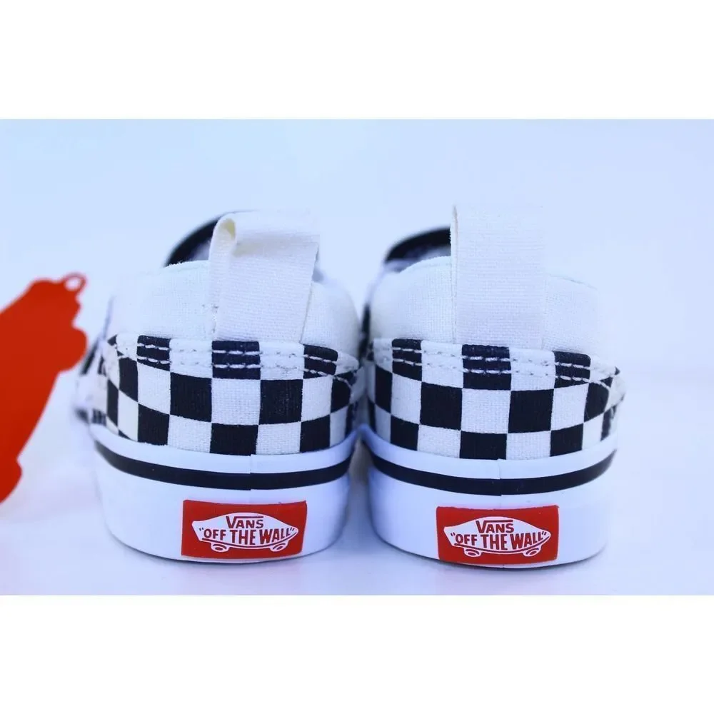 Vans Asher Slip-On Black White Crystal Sneakers 5M